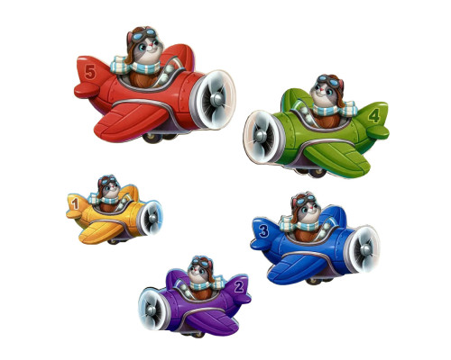 Деревянный детский сортер "Самолеты больше - меньше" (ПСД299) PSD299