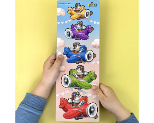 Деревянный детский сортер "Самолеты больше - меньше" (ПСД299) PSD299