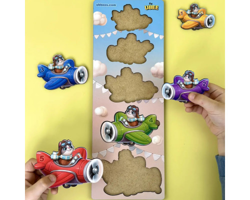 Деревянный детский сортер "Самолеты больше - меньше" (ПСД299) PSD299