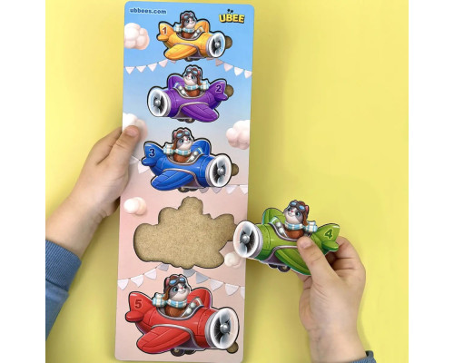 Деревянный детский сортер "Самолеты больше - меньше" (ПСД299) PSD299