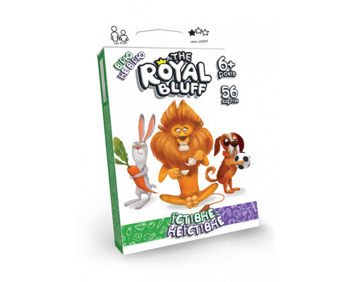 Детская карточная игра "The ROYAL BLUFF съедобное-несъедобное" RBL-02-01U на укр. языке