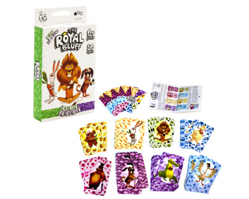 Детская карточная игра "The ROYAL BLUFF съедобное-несъедобное" RBL-02-01U на укр. языке