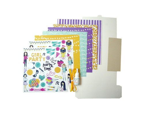 Набір для створення pop-up листівки "Party Girl" FDGCK-052, 14 x 16 см