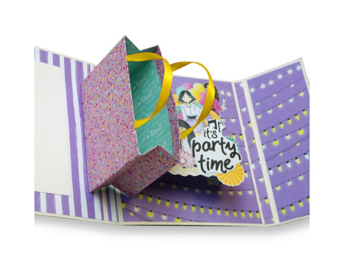 Набір для створення pop-up листівки "Party Girl" FDGCK-052, 14 x 16 см