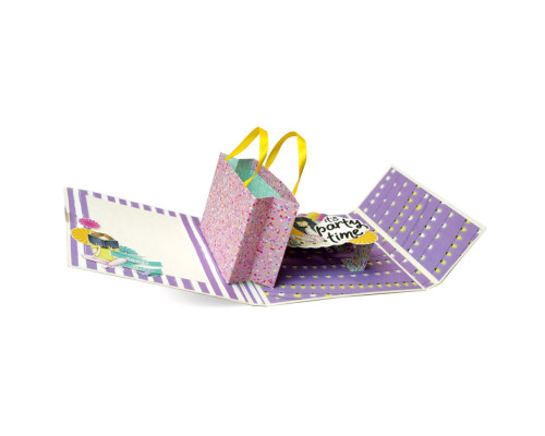 Набір для створення pop-up листівки "Party Girl" FDGCK-052, 14 x 16 см