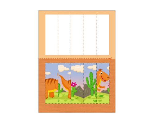 Развивающие тетради "Динозаврики" 20410 пазлы-разрезалки