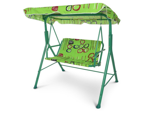 Гойдалки садові M 4019-2 метал, дах, салатовий