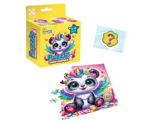 Дитячі пазли з сюрпризом "Панда-єдиноріжка" VT 8030-09, 180 деталей