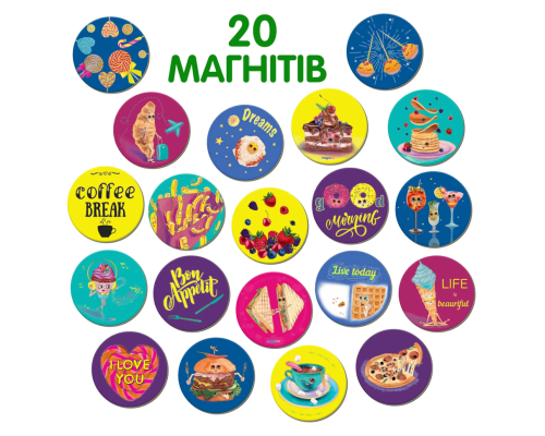 Набір магнітів  Magdum ML 4031-53 EN "Happy moments"