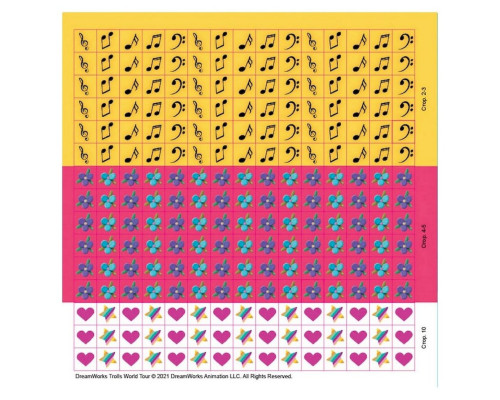 Лабіринти з наклейками "Живи у стилі рок!" Тролі 1249010, 450 наклейок