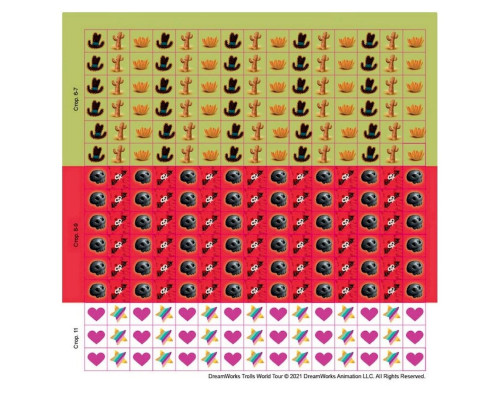 Лабіринти з наклейками "Живи у стилі рок!" Тролі 1249010, 450 наклейок