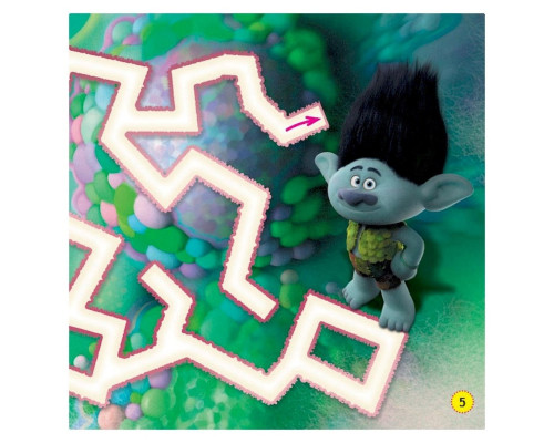 Лабіринти з наклейками "Живи у стилі рок!" Тролі 1249010, 450 наклейок