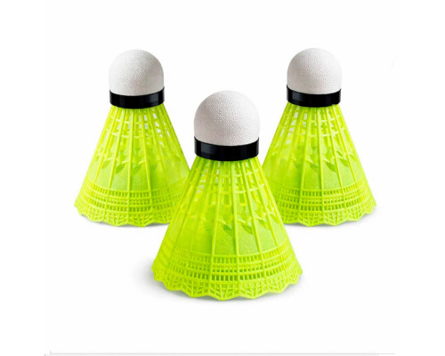 Набiр воланчикiв для бадмінтону "Badminton Shuttlecocks" NE-BD-007GY жовті 3 шт