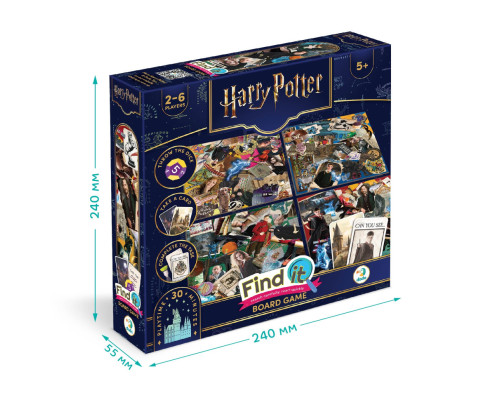 Детская настольная игра "Find it: Harry Potter" 200585 4 двухсторонних поля 80 игровых карт 2-6 игроков