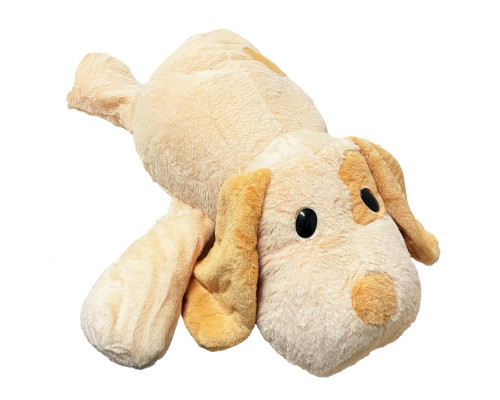 Дитяча м'яка іграшка "Собачка" L1132(Peach) іграшка з пледом, розмір 55 см