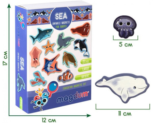 Набір магнітів Magdum "Морські тварини" ML4031-07 EN