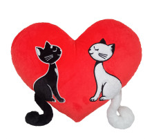 Подушка декоративная "Котики день и ночь" FWPCATSDAYNIG25RD