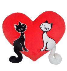 Подушка декоративная "Котики день и ночь" FWPCATSDAYNIG25RD