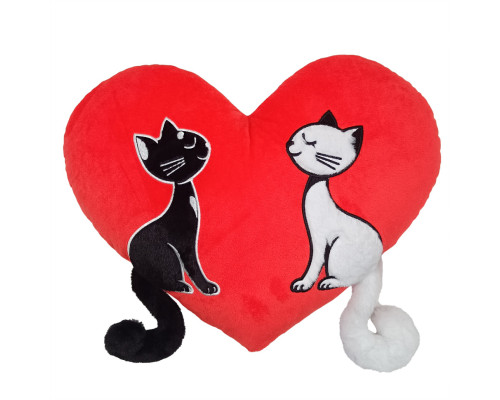 Подушка декоративная "Котики день и ночь" FWPCATSDAYNIG25RD