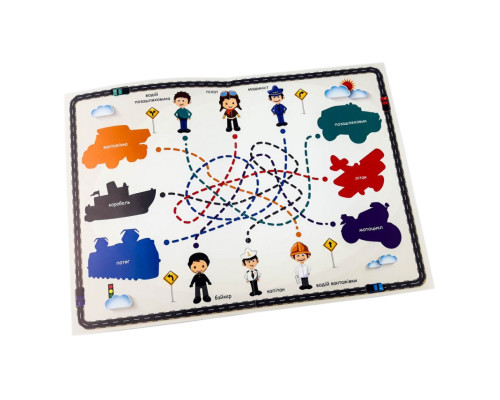 Гипсовая раскраска на магнитах Транспорт 102301