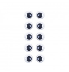 Пластикові очі для іграшок PE-008, 8 мм, 10 штук в упаковці