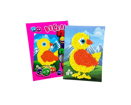 Набір для творчості "Курча" Strateg 30992 веселі помпони