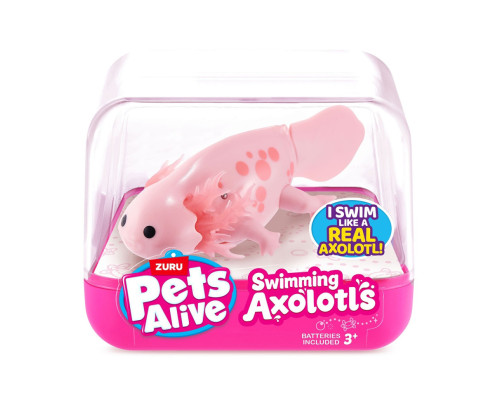 Інтерактивна іграшка Аксолотль Pets & Robo Alive 9556A, рожевий