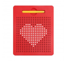 Магнітний планшет "MagPad" TSQ-380B(Red) 21,5см стілус, металеві кульки