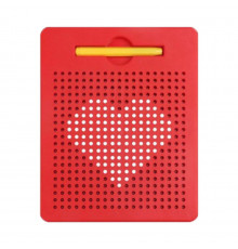 Магнітний планшет "MagPad" TSQ-380B(Red) 21,5см стілус, металеві кульки