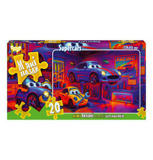Дитячі м'які пазли "Supercars" S20-10-09, 20 елементів