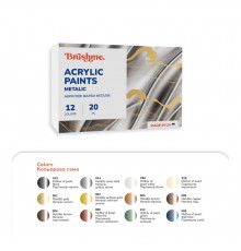 Акриловая краска Набор 3201 Brushme AP3201, 12 цветов