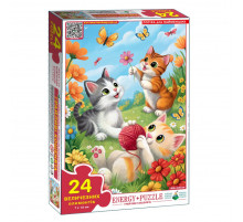Пазл дитячий Грайливі кошенята 88243, 24 великих елементи