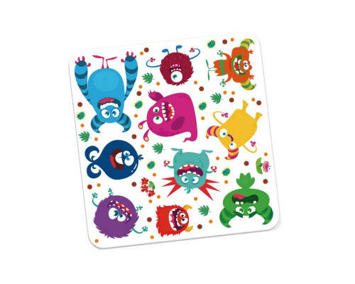 Набір для творчості "Монстрики" VT4206-52, 10 наліпок на планшетці