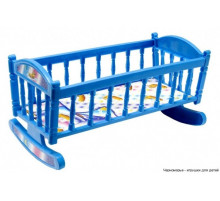 Ліжечко для ляльок Барбі S0013 ліжечко-качалка  S0013(Blue)