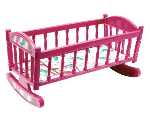 Кроватка для куклы Барби S0013 качалка   S0013(Pink)