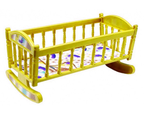Кроватка для куклы Барби S0013 качалка   S0013(Yellow)