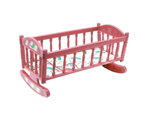 Кроватка для куклы Барби S0013 качалка   S0013(Coral)
