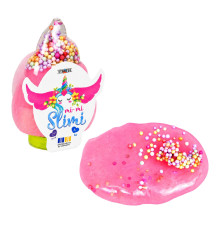 Дитячий слайм Mi-mi Slimi Рожок із кульками 71826ST(Pink) у баночці 100 г