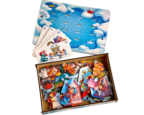 Развивающая игра  "Новогодняя панорама" (ПСД230) PSD230, 24 задания