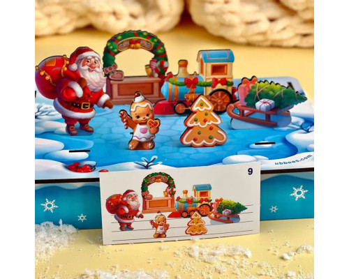 Развивающая игра  "Новогодняя панорама" (ПСД230) PSD230, 24 задания