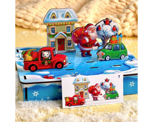 Развивающая игра  "Новогодняя панорама" (ПСД230) PSD230, 24 задания