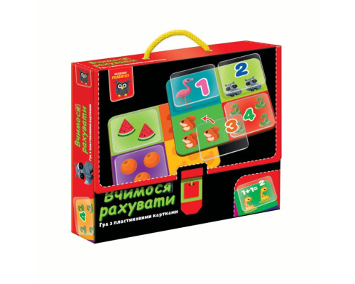 Игра развивающая "Учимся считать" VТ1302-29 с пластиковыми картами
