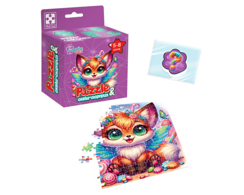 Дитячі пазли з сюрпризом "Лисеня" VT8030-10, 180 деталей