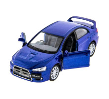 Автомодель легкова MITSUBISHI LANCER EVOLUTION X 1:36, 5" KT5329W  Синій