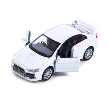 Автомодель легкова MITSUBISHI LANCER EVOLUTION X 1:36, 5" KT5329W  Білий