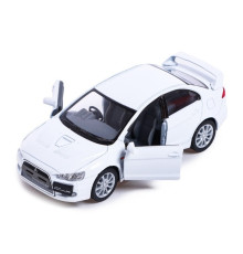 Автомодель легкова MITSUBISHI LANCER EVOLUTION X 1:36, 5" KT5329W  Білий