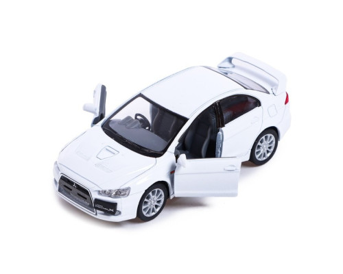 Автомодель легкова MITSUBISHI LANCER EVOLUTION X 1:36, 5" KT5329W  Білий