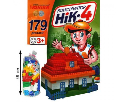 Дитячий конструктор НІК-4 70910, 179 великих деталей
