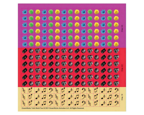 Лабіринти з наклейками "Музика об'єднує" Тролі 1249011, 450 наклейок