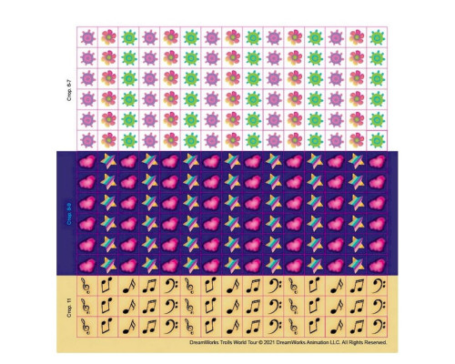 Лабіринти з наклейками "Музика об'єднує" Тролі 1249011, 450 наклейок